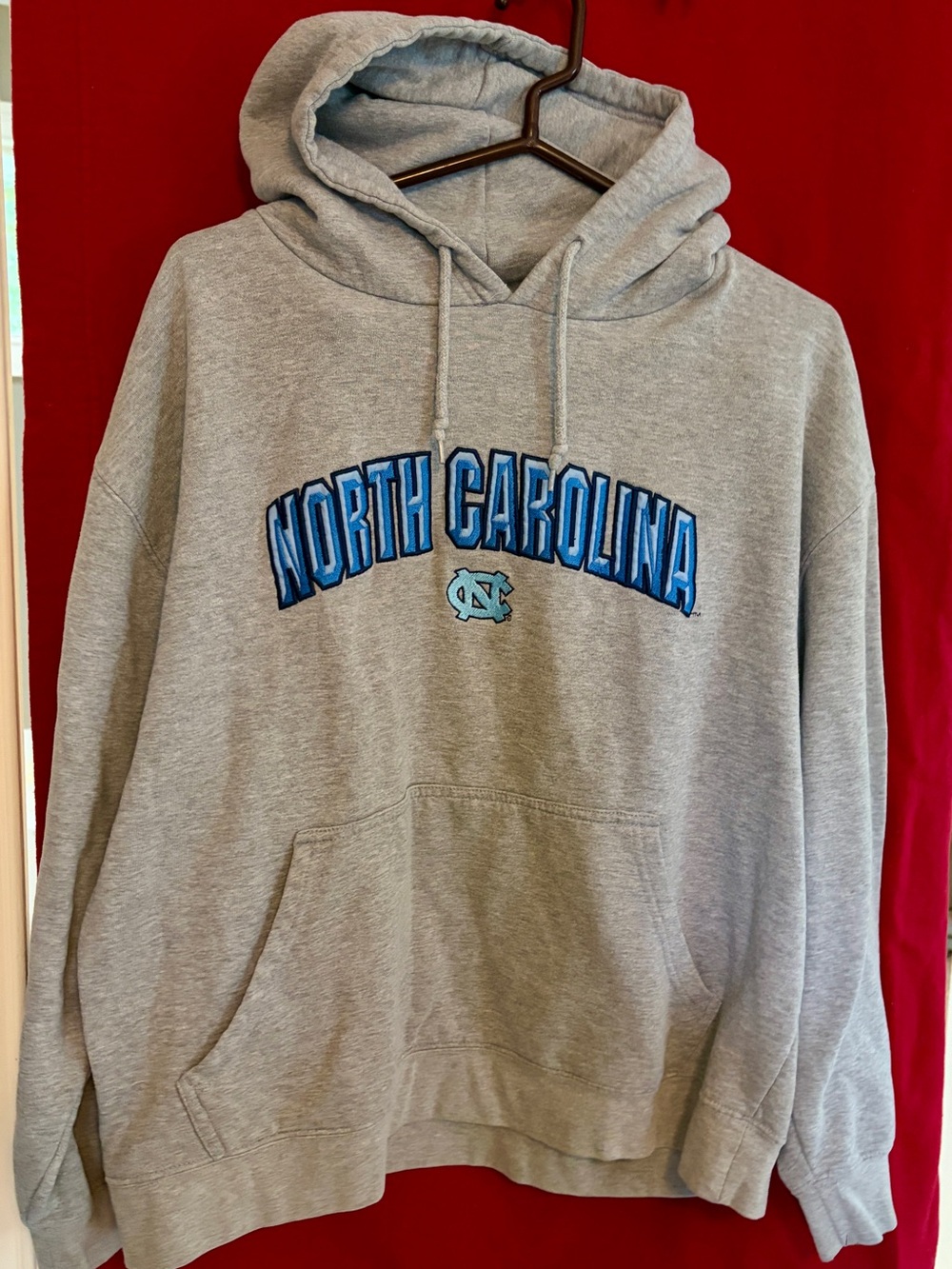 North Carolina Grey Hoodie Sweatshirt - University Arch Logo
